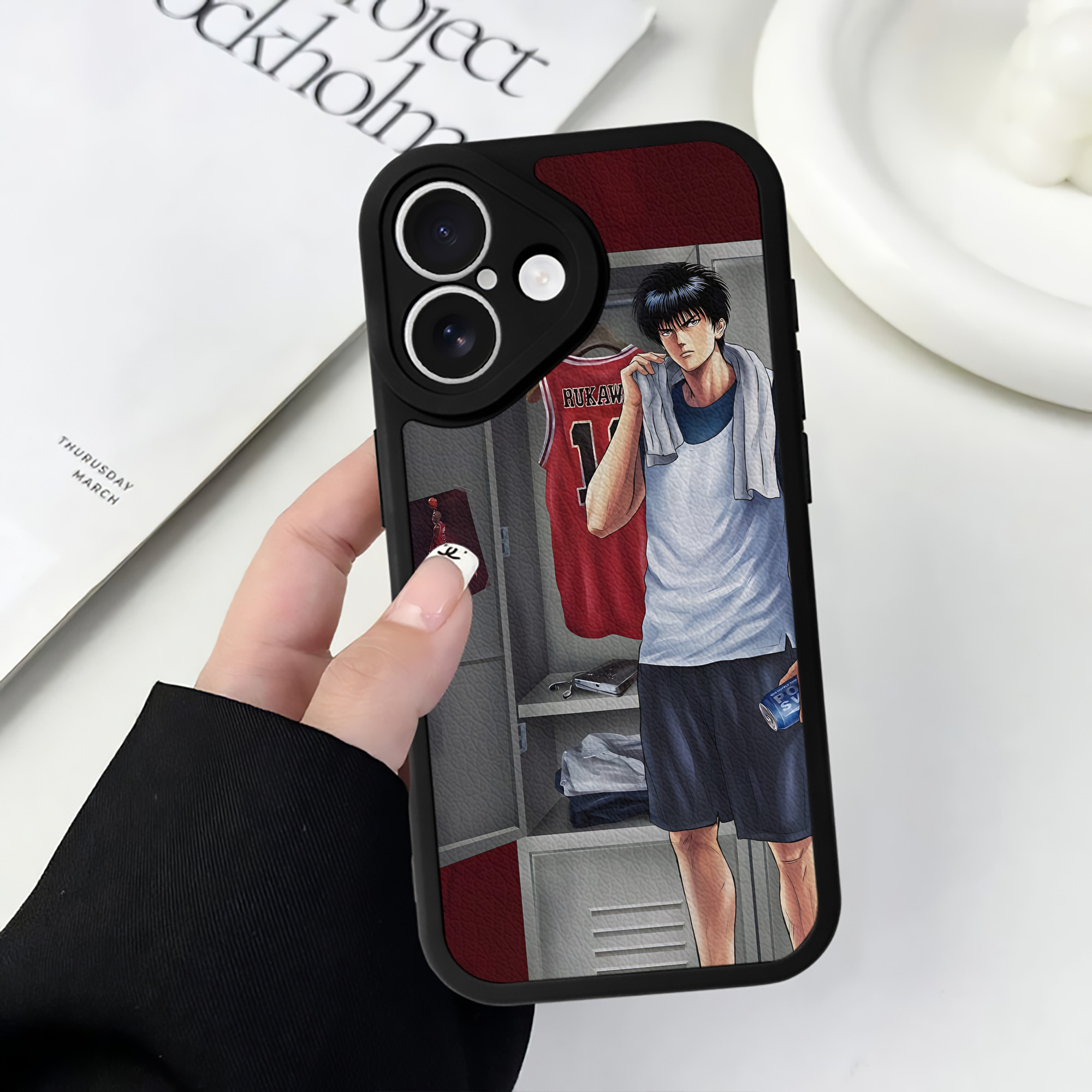 （画像用） SLAM DUNK／スラムダンク 【iPhone 16シリーズ対応】シリコンスマホケース（レザー調） 材質：シリコン